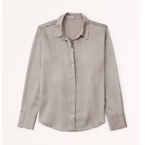 Abercrombie & Fitch Button Up Satin Shirt